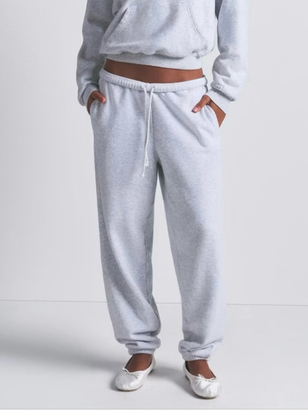 SKIMS Light Gray Lounge Track Pants